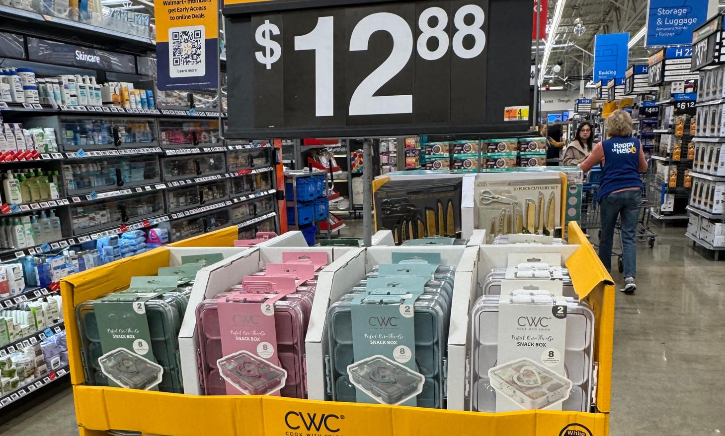 Kitchen product collection on retail display