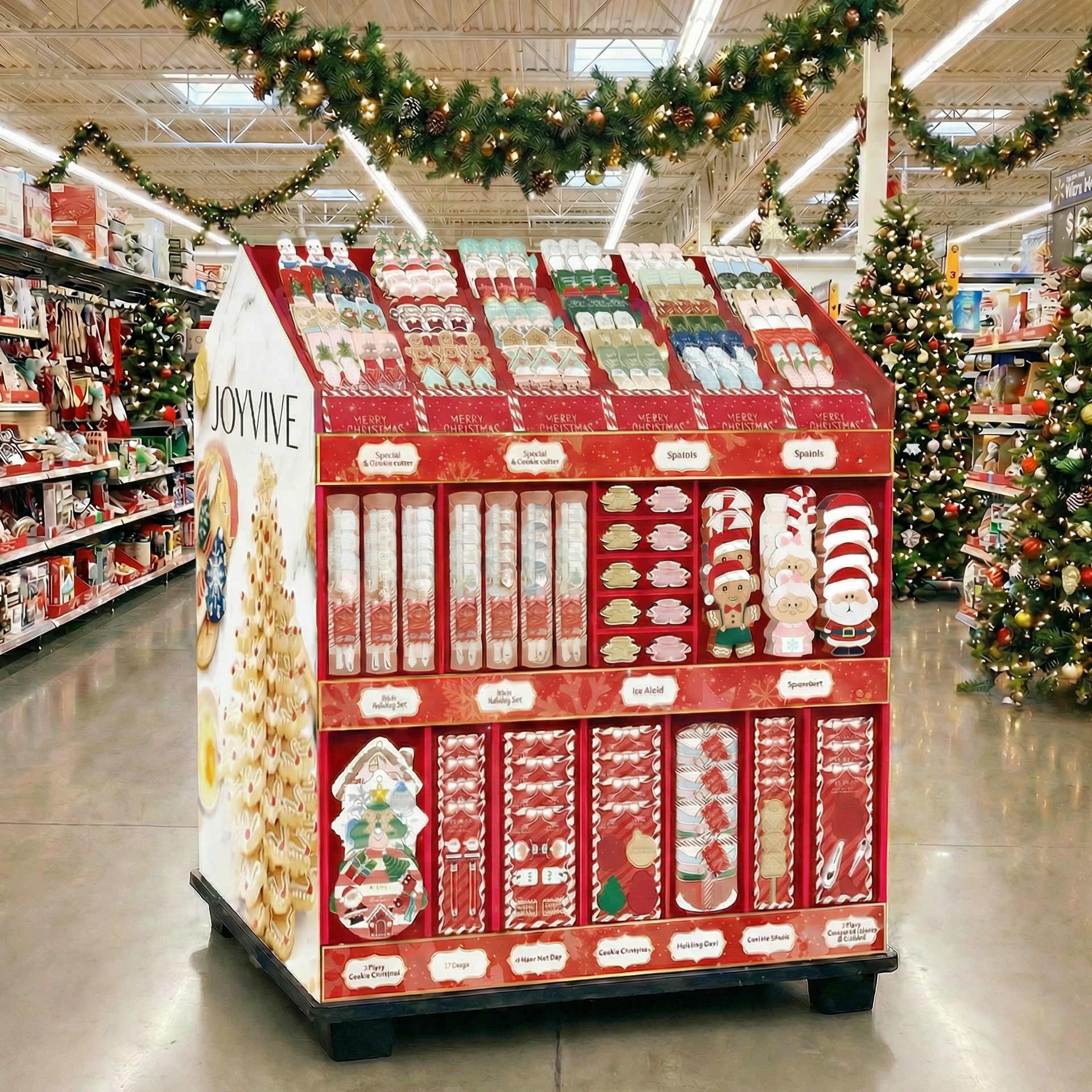 Holiday Kitchen Series shelf display